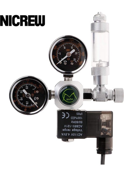 Kabarcık Ölçer Stili G5-8 Ingiltere Fişi Nıcrew Akvaryum Co2 Regülatörü Manyetik Solenoid Kontrol Vanası Co2 Basınç Düşürücü Balon Sayacı Aksesuarları (Yurt Dışından) indirimleri