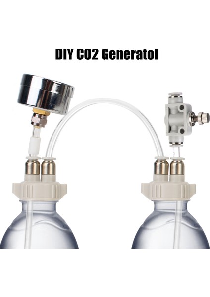 D-201 Standart Stil Balık Tankı Su Otlu Basınçlı Hava Akış Cihazı Akvaryum Malzemeleri Kendin Yap Co2 Vana Difüzör Co2 Jeneratör Sistemi Kiti (Yurt Dışından) fiyatları