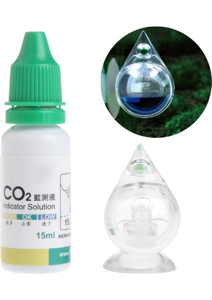 Resim Gösterilen Stil Olarak Akvaryum Karbon Dioksit Co2 Gösterici Su Damlası Şekilli Kontrol Cihazı Monitor Tester (Yurt Dışından)