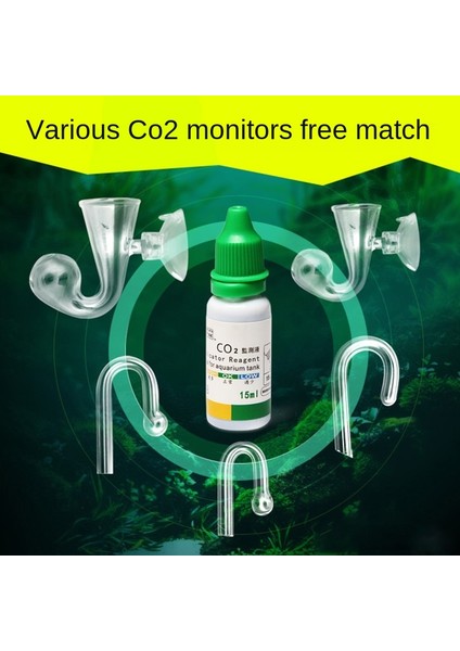 No.1 Tarzı Balık Tankı Co2 Difüzyon Camı Damlalık Dedektör Indikatör Çözüm Monitör Karbon Dioksit Kontrolü Ph Monitörü Kabarcık Sayacı (Yurt Dışından) fiyatları
