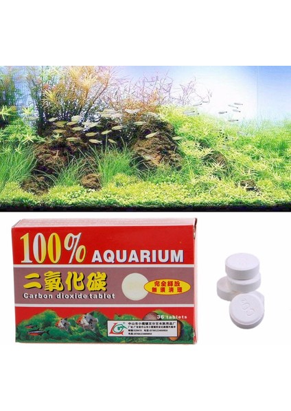 1 Kutu Akvaryum Co2 Karbon Dioksit Tabletleri Bitkiler Akvaryum Balık Tankı Diffüzör Bitki Aquario Aksesuarı (Yurt Dışından)