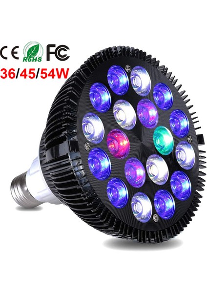 36W Tarzı 6 Bant Tam Spektrumlu Mercan Resifi Tuzlu Su Tankı Bitkileri Için LED Akvaryum Işığı Akvaryum LED Işığı Balık Tankı Ampulü (Yurt Dışından)