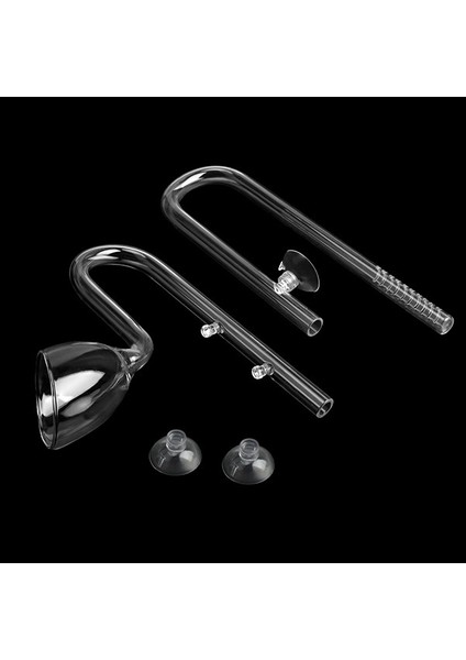 Lily In Kit Stili 12 mm Akvaryum Cam Lily Inflow Outflow Skimmer Bitki Balık Tankı Ada U Şekilli Boru Su Giriş Çıkış Filtre Aksesuarları (Yurt Dışından)