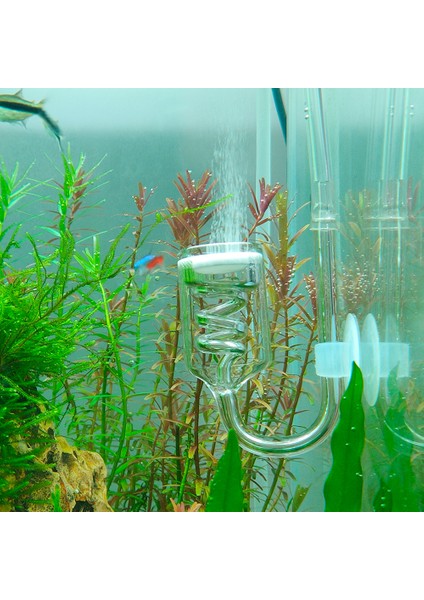 Spiral Co2 Difüzör Stili Akvaryum Bitkili Tank Için Glaral Co2 Diffuser Bubble Counter Co2 Jeneratörü Silindir Akvaryum Aksesuarları Için Diffüzör (Yurt Dışından)
