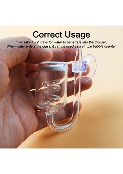Spiral Co2 Difüzör Stili Akvaryum Bitkili Tank Için Glaral Co2 Diffuser Bubble Counter Co2 Jeneratörü Silindir Akvaryum Aksesuarları Için Diffüzör (Yurt Dışından)