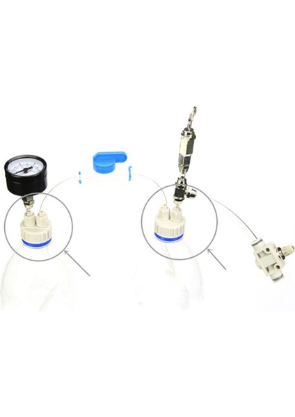 Beyaz Stil 1 Adet Akvaryum Co2 Sistemi Pro Tüp Vana Manometre Şişe Kapağı Kiti Balık Tankı Canlı Bitki Kendin Yap Hava Taşıyıcı Jeneratör Aracı Parça Kiti (Yurt Dışından)