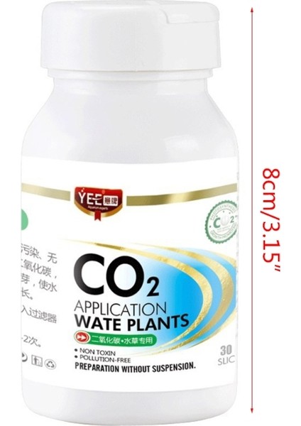 Beyaz Stil Akvaryum Co2 Tablet Karbondioksit Difüzörü Canlı Su Bitkisi Çim Için (Yurt Dışından) fiyatları
