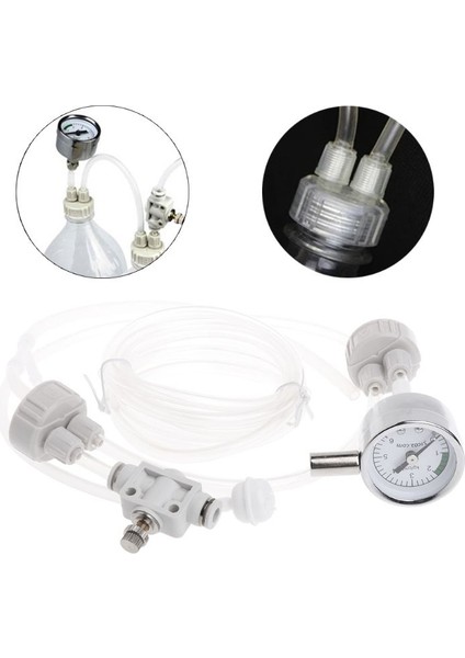 Bir Stil Akvaryum Kendin Yap Co2 Jeneratörü Sistemi Kitleri Su Yosunu Bitkileri Difüzörü ile Elektromanyetik Vana Balık Tankı Regülatör Aksesuarları (Yurt Dışından)