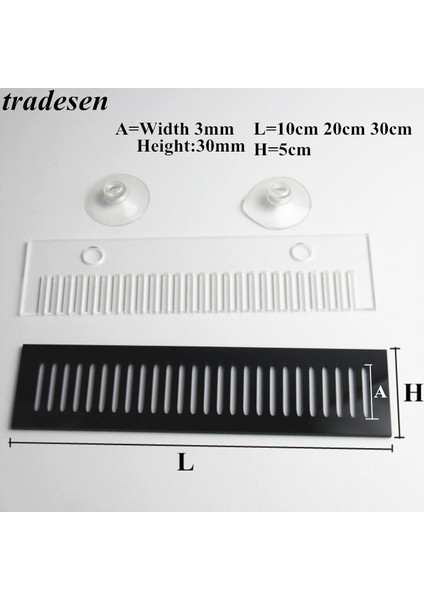 Tip1-2 Tarzı 30CM Siyah Akvaryum Balık Tankı Aksesuarları Için Silikon Emme Kupaları Ile Çıkarılabilir Taşma Tarak Akrilik Balık Tarak Filtre Şerit (Yurt Dışından)