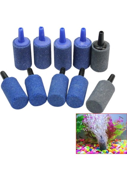 Silindir Şekilli Hava Taşı Mineral Kabarcıklar Serbest Bırakma Balık Tankı Pompa Hava Taşı Havalandırma Aksesuarları (Yurt Dışından)