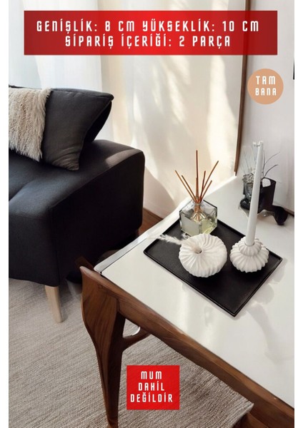 Dekoratif Mumluk Set Şamdan El Yapımı Model 2 modelleri