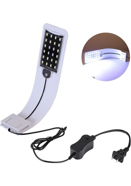 Beyaz Abd Fiş Stili 12 Led'li LED Akvaryum Işığı Balık Tankları Klip Işıkları LED Bitkiler Yetiştirme Işıkları Suda Dayanıklı Lamba (Yurt Dışından)