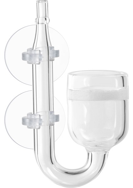 Akvaryum Için Emme Kupası Co2 Difüzörü Co2 Regülatör Bağlantı Kaynağı ile Birlikte 1 Adet (Yurt Dışından)