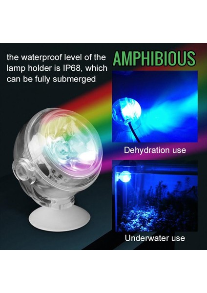 Yeşil Stil Balık Tankı LED Aydınlatma Su Geçirmez Dalış Spot Işıkları Deniz Gece Lambası Akvaryum Dekorasyon Aksesuarları (Yurt Dışından) fırsatları