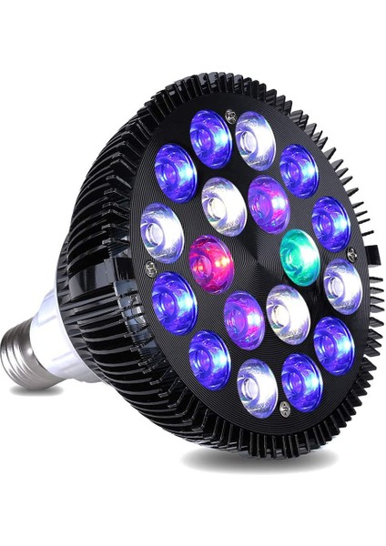 36W Tarzı E27 LED Akvaryum Lambası Tam Spektrumlu Balık Tankı Lambası PAR38 Spot Tuzlu Su Tankı Mercan Resifi Bitkiler Büyü LED Işıklar D30 (Yurt Dışından)