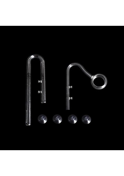 Model F Stili 13MM Balık Tankı Filtresi - Yüzen Cam Zambak Borusu Yüzey Giriş Çıkış 13MM Akvaryum Su Bitkisi Tankı Filtresi Ada (Yurt Dışından)