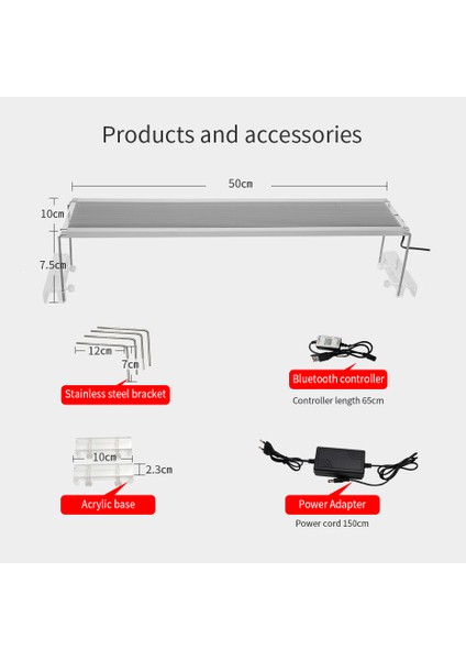 Bluetooth Denetleyici Stili Akvaryum Için cm LED Lamba Deniz Rgb LED Akvaryum Aydınlatma Balık Tank Lambası Bluetooth Dimmer Kontrol Cihazı ile (Yurt Dışından)