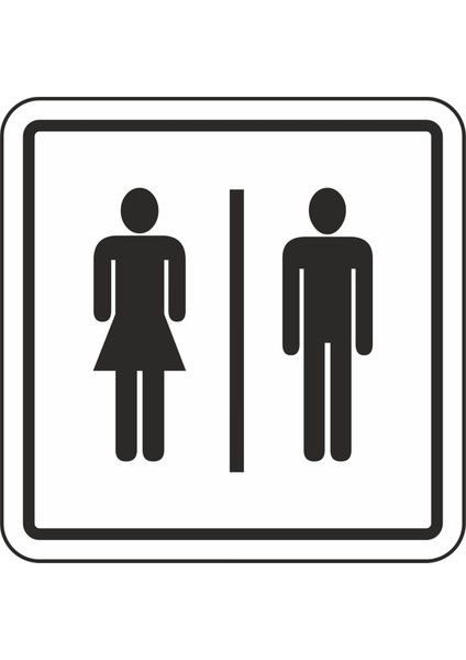 Uyarı Levhası Pvc Mix Wc-Bay Bayan