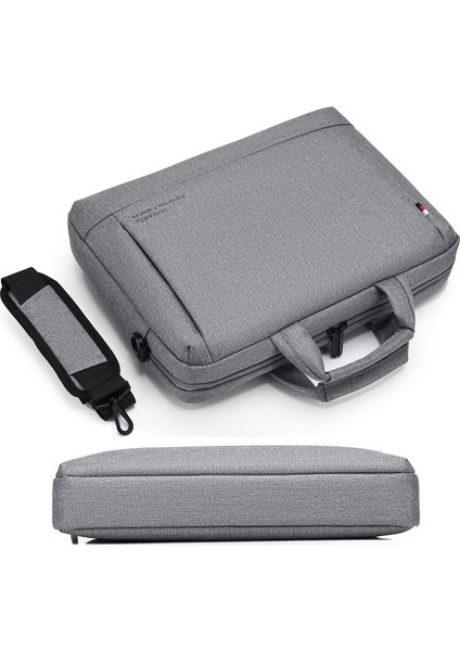 Oumaantu 020 Oxford Kumaş Laptop Omuz Çantası Wine 13-14 Inç Kırmızı