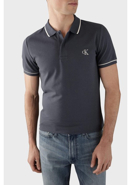 Pamuklu Slim Fit Polo Yaka T Shirt J30J315603CGE Erkek Polo Yaka T Shirt J30J315603 Cge