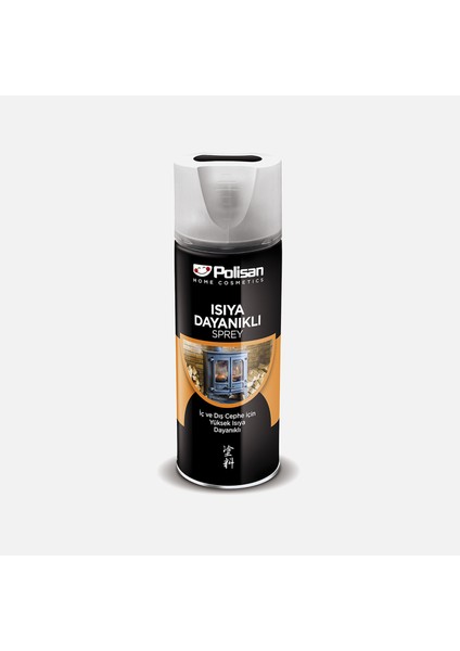 400 ml Isıya Dayanıklı Sprey Siyah Boya
