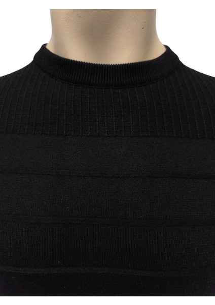 Erkek Kazak O Yk Robası Silik Çizgi Desen modelleri