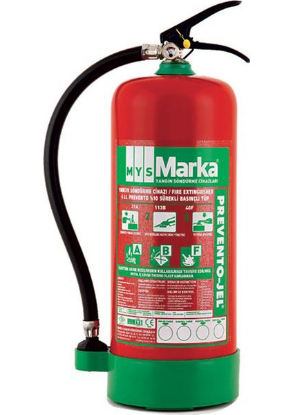 Marka 6 Lt.yangın Tüpü Prevento-Jel