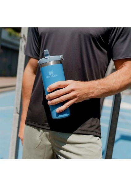 The Iceflow Flip Straw Azur Mavisi 0.89 Lt Pipetli Termos Bardak fırsatları