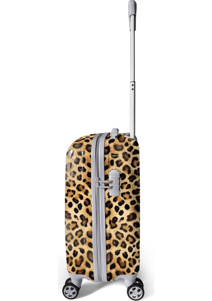 Leopar Desenli Kabin Boy Valiz (50CM) 16550 indirimleri