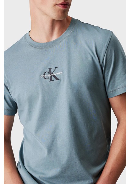 Logolu % 100 Pamuk Regular Fit Bisiklet Yaka T Shirt J30J325649PC2 Erkek T Shirt J30J325649 Pc2