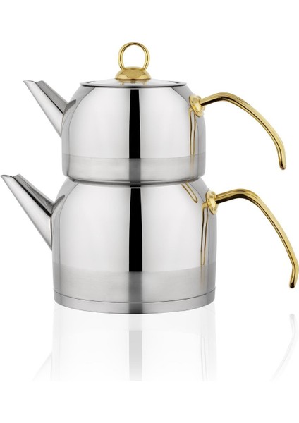 Ada Çaydanlık Takımı (Orta Boy) 4 Parça-Gold