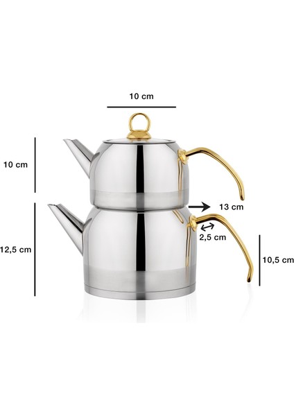 Ada Çaydanlık Takımı (Orta Boy) 4 Parça-Gold fiyatları