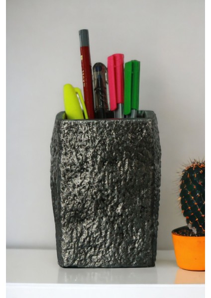 Masa Kalemliği Organizer Gümüş Eskitme Renk Model 7