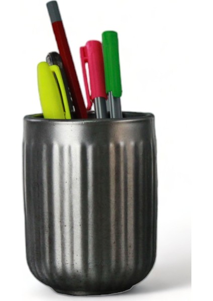 Masa Kalemliği Organizer Gümüş Eskitme Renk Model 11