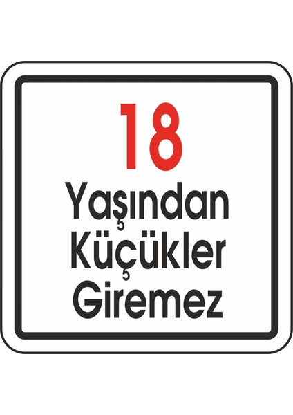 12 x 12 cm Pvc 18 Yaşından Küçük