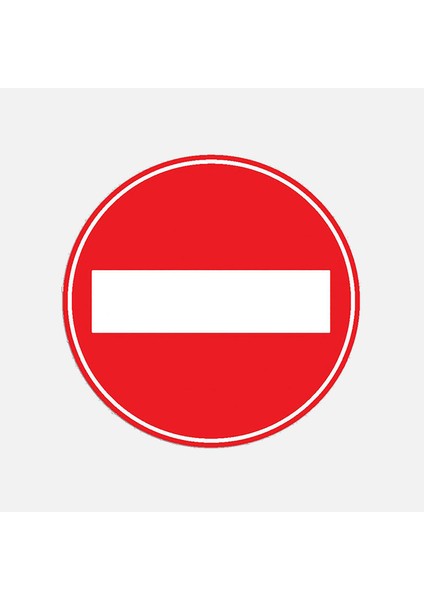 Iş Koruma Vidalı Levha Sticker Etiketi 2'li - Taşıt Giremez
