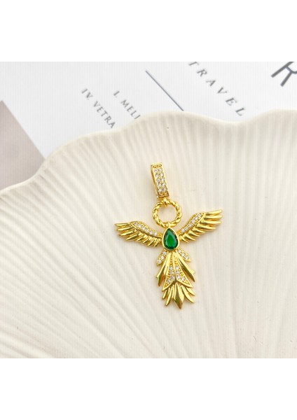 Ajda Charm Ajda Bilezik Charmı Zirkon Taşlı Anka Kuşu2 Model Gold fiyatları