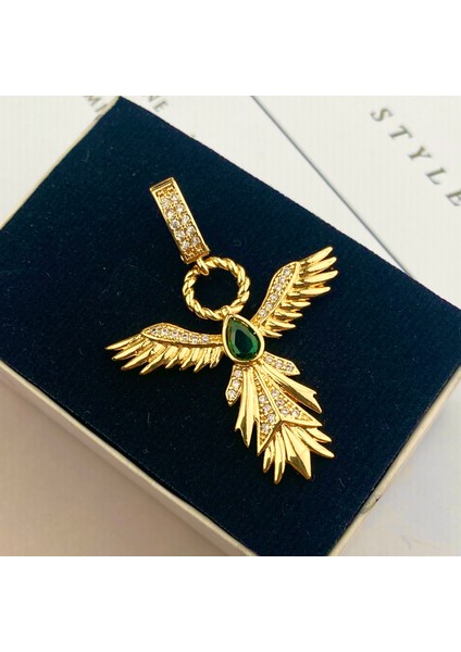 Ajda Charm Ajda Bilezik Charmı Zirkon Taşlı Anka Kuşu2 Model Gold modelleri