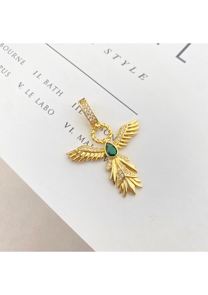 Ajda Charm Ajda Bilezik Charmı Zirkon Taşlı Anka Kuşu2 Model Gold fırsatları