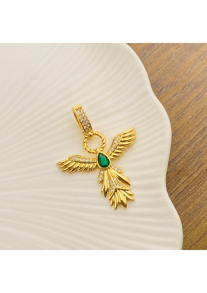Ajda Charm Ajda Bilezik Charmı Zirkon Taşlı Anka Kuşu2 Model Gold indirimleri