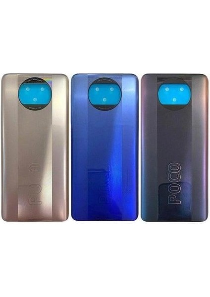 Poco Uyumlu X3 Pro Pil Kapak Mavi
