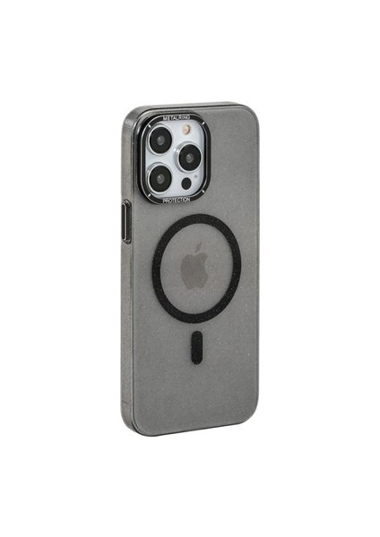 Apple iPhone 11 Pro Mika Simli Sky Magsafe Telefon Kılıfı Siyah
