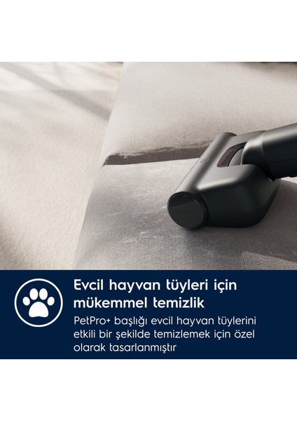 EP71AB14UG Animal 700 Serisi Çok Hafif(2.2 Kg) ve Güçlü Dikey Şarjlı Süpürge- 10 Yıl Motor Garantili