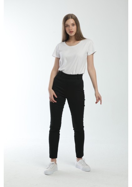 Yuvarlak Yaka Beyaz Regular Boxy Organik Pamuk T-Shirt modelleri
