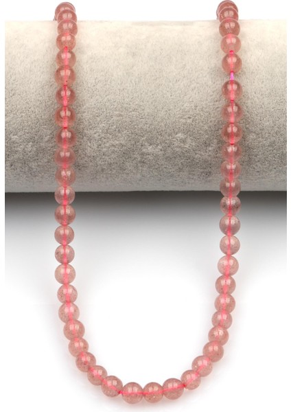 Çilek Kuvars Doğal Taş Dizi 6 mm Küre Kesim fiyatları