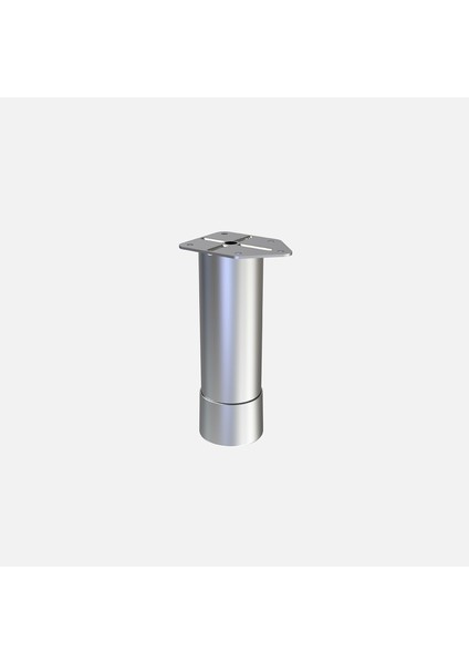 R51 Toprak Baza 10 cm Mat Krom