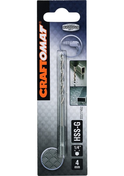 Hss-G Metal Matkap Ucu 4 mm 1/4