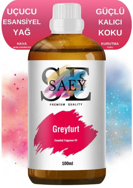 Greyfurt Esansiyel Uçucu Koku Yağ Buhurdanlık Yağı Difüzör Esansı Hobi Esans 100ml