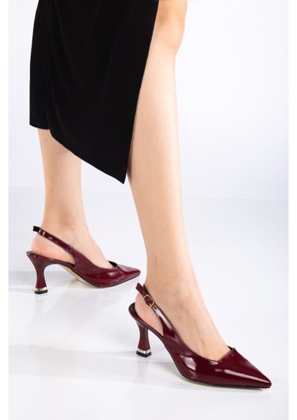 Nomi Topuklu Rugan Ayakkabı Siyah