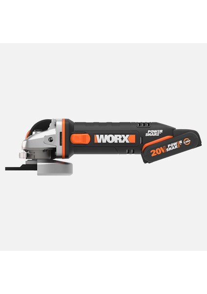 WX800 115 mm Akülü Profesyonel Avuç Taşlama Makinesi